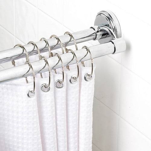 Double Straight Shower Rod Chrome Finis Com