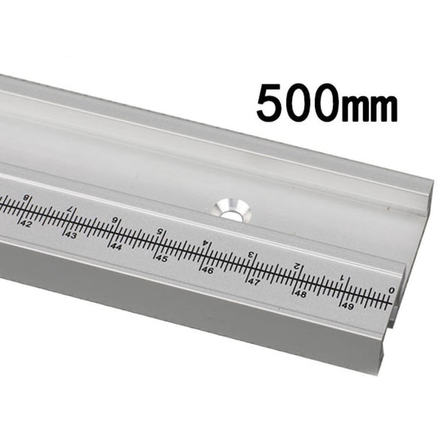 Luckyn 500 mm Aluminum Alloy T Track Woodworking Miter Track with Scale