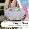 thumbnail image 5 of CHAMPS 16 in Round Easy Cleaning Stainless Steel Grill Pan, 5 of 7