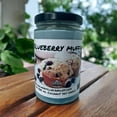 thumbnail image 3 of Blueberry Muffin Vegan Coconut Soy 12 oz/ 355 ml Candle Hand-poured, Eco-friendly, Clean Burning, Bakery, Food, Drink Wood Wick, 3 of 5