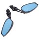 thumbnail image 1 of Espejos del extremo de la Barra de la Motocicleta, Lentes azules Angle de Visión Ancho de aluminio Motocetreta de aluminio Espejo Anti Resplandor para Motocletas M10 M8, 1 of 7
