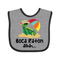 Inktastic Boca Raton Florida Girls Baby Bib