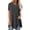 Z505 Dark Gray, variant on Landzoo Women'S Tops Solid Color Short Sleeve Crew Neck Shirt Summer Comfortable Women T Shirt Size 4XL Dark Gray