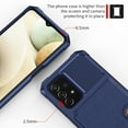 thumbnail image 4 of Tarise Galaxy A13 5G Wallet Case, RFID Blocking Card Holder Slot Kickstand Magnetic Button Closure Women Men Heavy Duty Shockproof Rugged Back Case Cover for Samsung Galaxy A13 5G 2021, Darkblue, 4 of 7