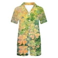 thumbnail image 6 of Oalirro 2 Pack Womens Floral Pajama Sets Short Sleeve Top with Shorts Soft Comfy Loungewear Sleepwear S-XXL St. Patrick's Day Print, 6 of 7