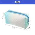 thumbnail image 4 of Vocoste Blue Travel Makeup Bag Portable Toiletry Bag Small Cosmetic Organizer for Women Gradient, 4 of 7