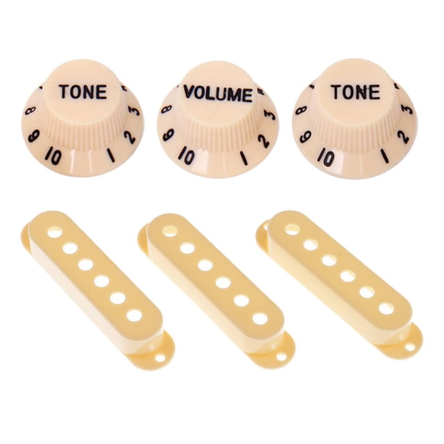 Cubierta de recogida de una sola bobina,Cubierta de recogida de guitarra ,CUBIERTA DE PICKUP DE ST SQ,Cubierta de recogida de crema,Perillas de control de velocidad de guitarra,Perillas de tono