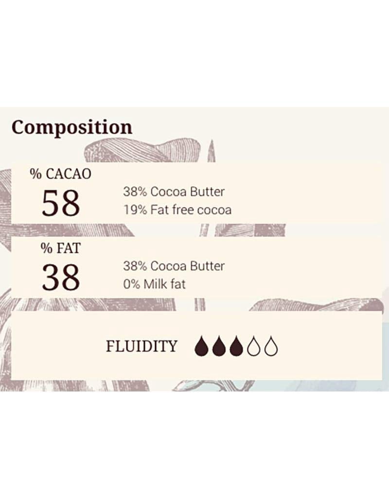 Cacao Barry Mi-Amère 58% Dark Couverture Chocolate Discs