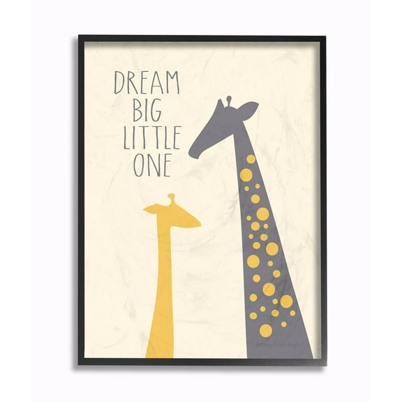 Stupell Dream Big Little One With Giraffes Wall Art 16x20