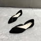 thumbnail image 1 of ¡Novedad de 2022! Bailarinas de talla grande, zapatos planos de gamuza con punta en pico para mujer, zapatos ligeros de tacón cuadrado con boca poco profunda para mujer 35-4339 Gao Jinjia LED, 1 of 2