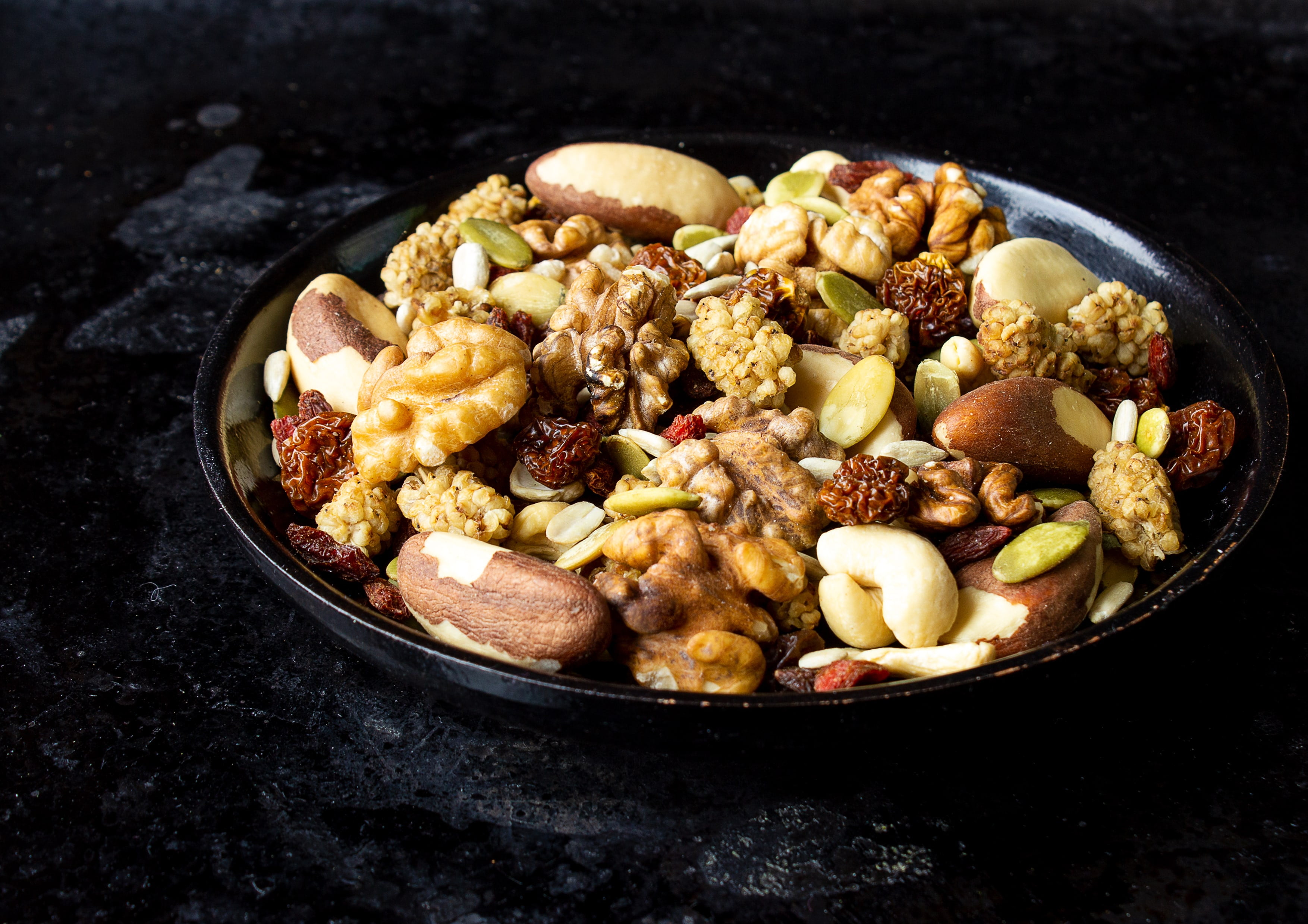 Organic Power Snack Mix, 2 Pounds — Raw and Non-GMO Trail Mix Contains Goji Berries, Golden Berries, Mulberries, Raisins, Brazil Nuts, Cashews, Walnuts, Pumpkin & Sunflower Seeds. Vegan, Kosher, Bulk