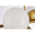 thumbnail image 5 of Eclipse 7 Lights Brass Pendant With Frosted White Glass, 5 of 5