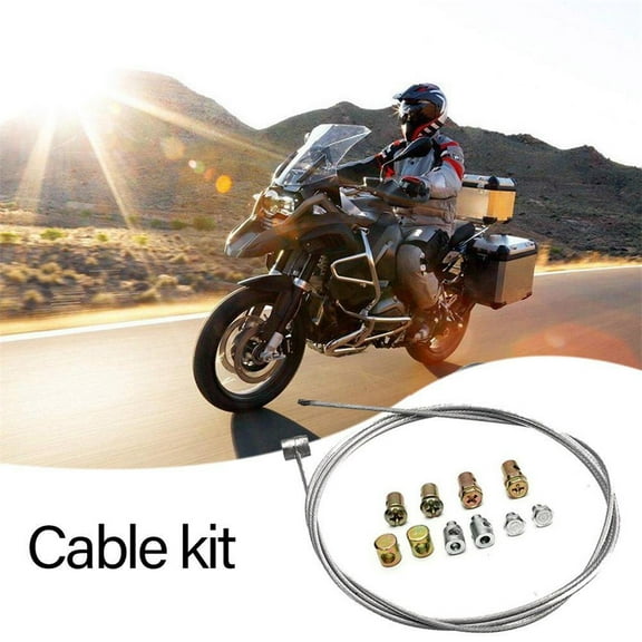 Furulu 40" Universal Motorcycle Throttle Clutch Brake Cable Emergency Cable Repair Kit