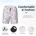 thumbnail image 5 of Haiem Rabbit Eating Mens Swim Trunks with Compression Liner 2 in 1 Swimming Shorts Stretch Swimwear Quick Dry,Board Shorts-3X-Large, 5 of 9