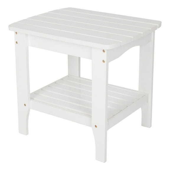 Rectangular Side Table in Cedar (White)