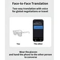 thumbnail image 6 of Nessthub Smart Glasses, Nessthub Smart Wireless Headphone Glasses for Men Women, Ai Wireless Bluetooth TranslationGlasses, TranslatingGlasses with 140+ Translation, Support 75 Languages, 6 of 7