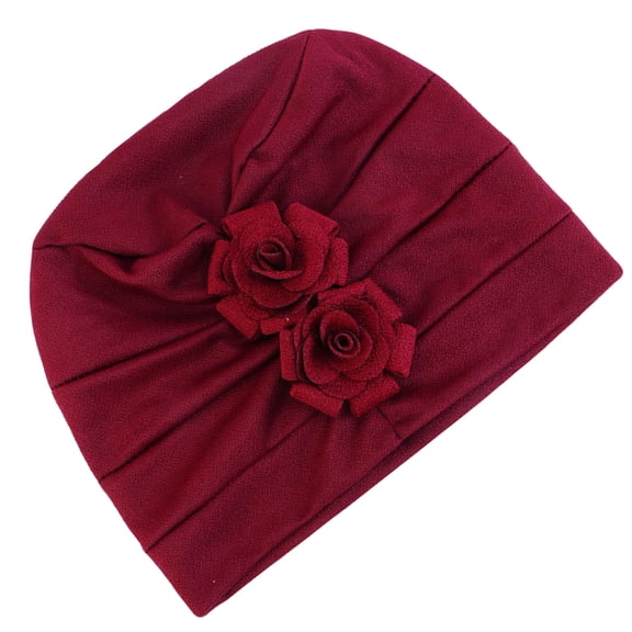 Raindrops 1Pack Hair Turbans Dark Red Premium Design for Women Postpartum Care