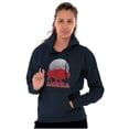 thumbnail image 3 of Vintage Patriotic American Buffalo Unisex Plus Fleece Graphic Hoodie Brisco Brands 5X, 3 of 6