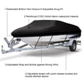 thumbnail image 3 of Funda para barco CHAO en forma de V 11-13 pies 420 x 270 cm verde impermeable, 3 of 4