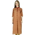 thumbnail image 1 of Bimba Women Button-Down Printed Kurta Kurti Printed Indian Formal Blouse Gift, 1 of 8