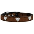thumbnail image 2 of Mirage Pet Products Leather Heart Dog Collar, Bronze, XL/XXL, 2 of 3