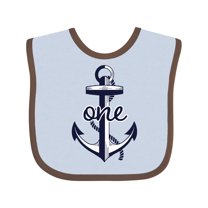 Inktastic 1st Birthday Anchor Boys or Girls Baby Bib