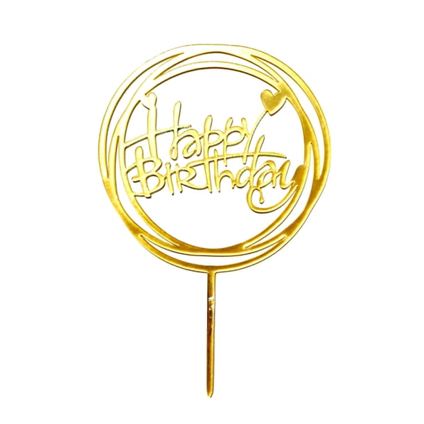 Matsuzay Adornos acrílicos para tartas de feliz cumpleaños Herramientas y accesorios para hornear No.03 Matsuzay JJ17769-03