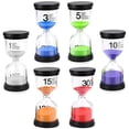 thumbnail image 3 of Reloj de arena de 6 colores con temporizador de 1/3/5/10/15/30 minutos para niños, aula, cocina, juegos, hogar y oficina., 3 of 8