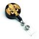 thumbnail image 1 of "Caroline's Treasures Black and Gold Fleur de lis New Orleans Reel con distintivo retráctil, multicolor (8125BR)" Caroline's Treasures 8125BR, 1 of 1