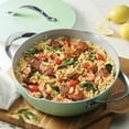 thumbnail image 2 of Tramontina Fiora 4.25-Quart Aluminum Ceramic Nonstick Multipurpose Pan with Lid, Induction-Ready, ILAG Swiss Coating, Oven & Dishwasher Safe - Mint, 2 of 13