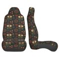 thumbnail image 3 of Sikiie Boho Owl Car Seat Protector 2 Pack Car Seat Cushion Mat, Car Seat Covers for SUV, Truck, Van, 3 of 7