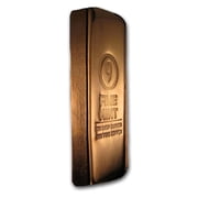 100 oz Cast-Poured Copper Bar - 9Fine Mint