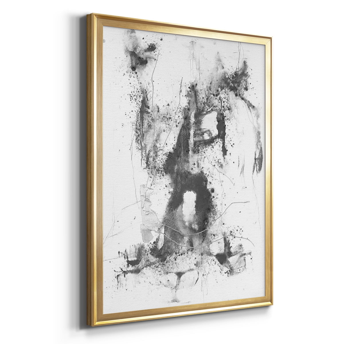 Graphite Abstract II Premium Framed Print, in Gold, Black, or Silver - Ready to Hang