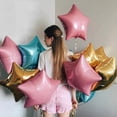 thumbnail image 4 of Globos de aluminio con forma de estrella de 18 pulgadas, decoraciones para bodas, globos plateados y dorados para niños, globos de cumpleaños, suministros para fiestas de bodas y baby shower, 4 of 5
