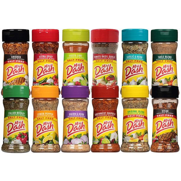 Mrs. Dash No Salt Seasonings Blend Variety New Starter Set - 12