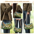 thumbnail image 4 of FORMRS Womens Shoulder Bag with Chain Strap Clutch Purse Cute Tote Handbag, Orange Floral Garden, 4 of 7