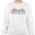 thumbnail image 2 of Skyline Brooklyn New York Sweatshirt Unisex 2X-Large White, 2 of 5
