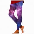 thumbnail image 1 of Splozh Leggings Sans Coutures Doublés en Molleton Femmes Leggings Femmes Taille Haute Femmes Leggings Imprimés Colorés Pantalons Femmes Leggings Violet,2TG, 1 of 5