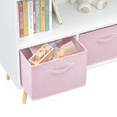 thumbnail image 4 of Kids Bookcase with Collapsible Fabric Drawers,Toy Storage Cubby,Children's Book Display,Toy Storage Cabinet Organizer,White/Pink, 4 of 8