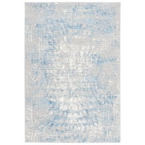 SAFAVIEH Lagoon Braxton Abstract Area Rug, Blue/Grey, 4'5" x 6'5"