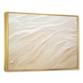thumbnail image 2 of Designart "Contemporary Beige Beach Sand Allure" Coastal Beach Sand Floater Framed Wall Art Prints, 2 of 5