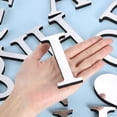 thumbnail image 3 of Unique Bargains 3D Acrylic Alphabet Mirror Wall Stickers Letter Sign Silver I Shape, 3 of 8