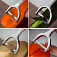 thumbnail image 4 of LIIGEMI Vegetable Peeler - Stainless Steel Y Peeler for Potatoes, Cucumber, Apple Peeler - Dual function Peeler Saves Time and Space - Dishwasher Safe, 4 of 6