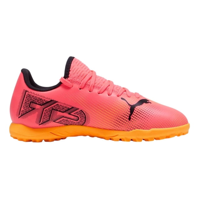 Tenis Puma Niño Juvenil Future 7 Play Tt Jr Naranja Futbol rojo 20.5 MX