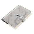 thumbnail image 3 of Unique Bargains A5 Diary with Lock, 1pcs Journal with Lock Cute Journaling Leather Notebook Journal Marble Diary, Grey, 3 of 7