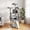 Light Gray, variant on Yardi Yarda 65" Multi-level Tree w/3 Upholstered Perch & 2 Condos, Corner Cat Tree, Cat Climbing Tower, Cat Towers for Indoor Cats-Dark Gray