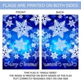 thumbnail image 3 of Merry Christmas Flying Snowflakes Decoration Double Sided Winter Garden Flag Outdoor Yard Flag 12" x 18", 3 of 6