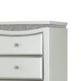thumbnail image 3 of Modern Style 5 Drawer Wooden Chest with Flip Top Mirror Silver - Saltoro Sherpi, 3 of 5