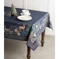 thumbnail image 2 of Maison d' Hermine Christmas Joy 100% CottonTablecloth for Kitchen Dining | Tabletop | Decoration | Parties | Weddings | Autumn/Winter (Square, 60 Inch by 90 Inch), 2 of 3