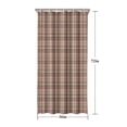 thumbnail image 5 of Beige Brown and Red Checkered Pattern Shower Curtain 36"x72" ,Bathroom Decorative Shower Curtains Set with 12 Hooks,Modern Waterproof Washable Shower Curtain, 5 of 6